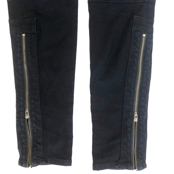 Rag & Bone black Devi skinny jeans with zipper hem - Picture 4 of 7